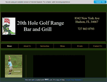 Tablet Screenshot of 20thholegolfrange.com